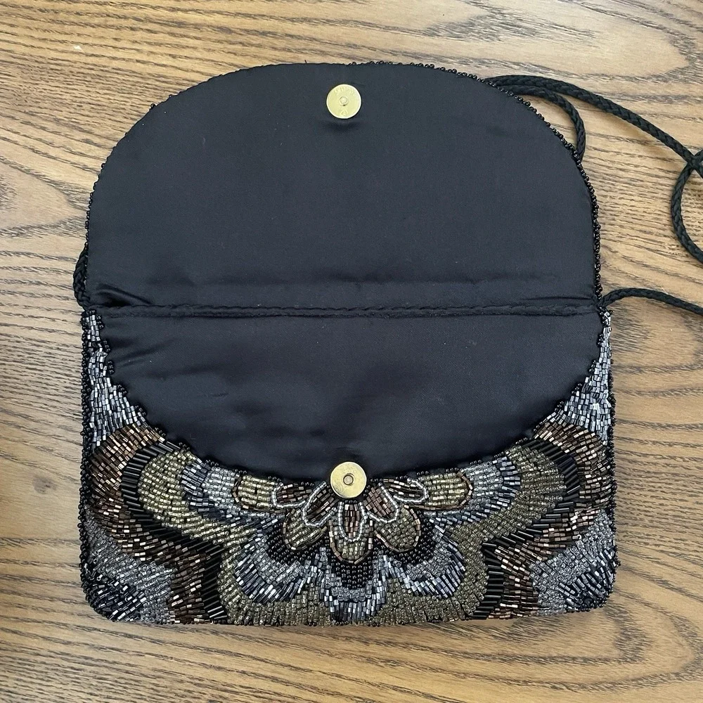 Carla Marchi Beaded‎ Purse  -  Glass-Beaded Evening Bag
